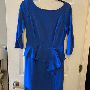 Blue Peplum White House Black Market dress, size 6